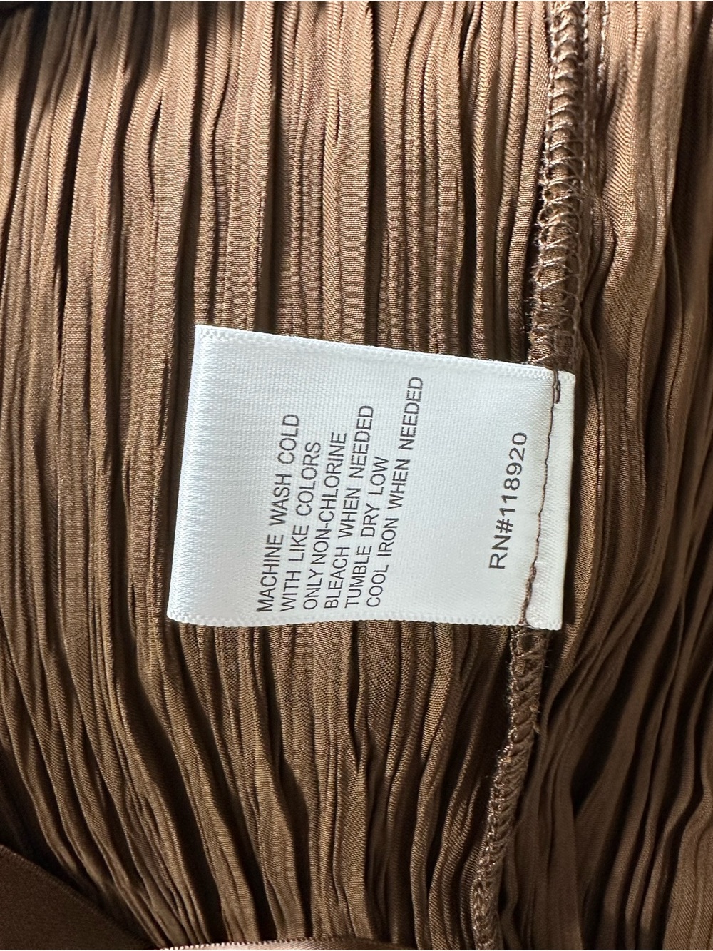 Lucy Paris Brown Pleated Maxi Skirt - Picture 5 of 11